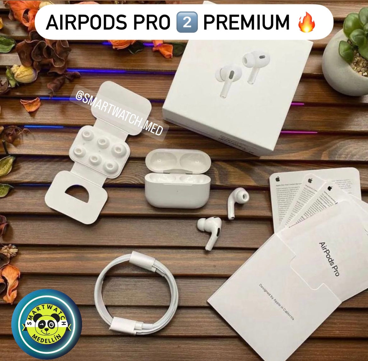 AIRPODS PRO 2️⃣ PREMIUM ➕ PROTECTOR DE OBSEQUIO 🎁