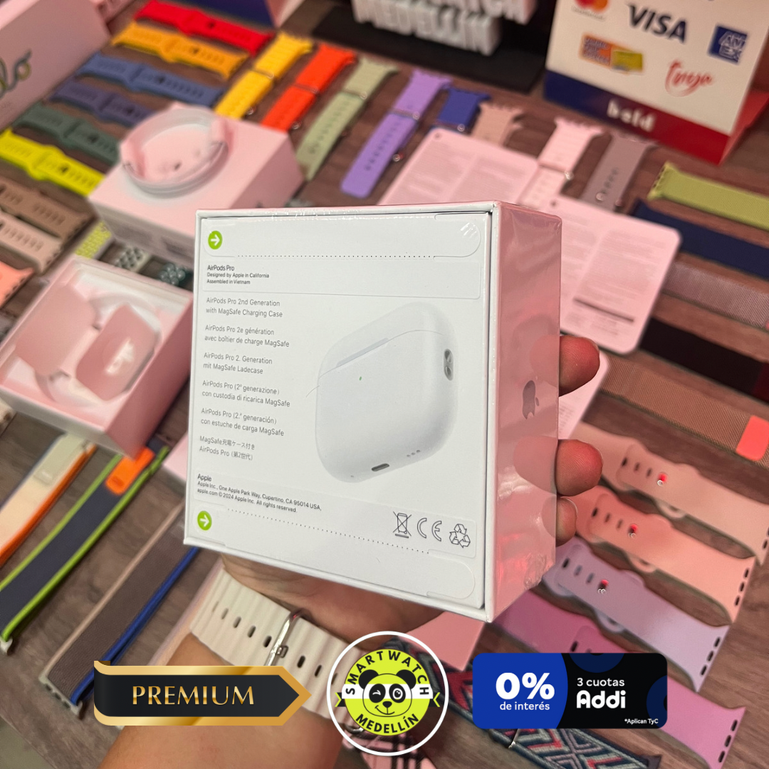 AIRPODS PRO 2️⃣ PREMIUM ➕ PROTECTOR DE OBSEQUIO 🎁