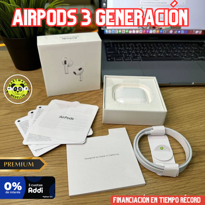 AIRPODS 3️⃣ GENERACIÓN ➕ PROTECTOR DE OBSEQUIO 🎁