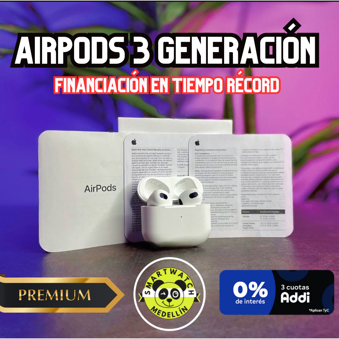 AIRPODS 3️⃣ GENERACIÓN ➕ PROTECTOR DE OBSEQUIO 🎁